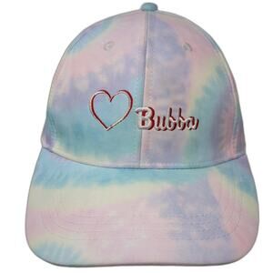 Bubba Gump Baseball Cap Blue Pink One Size Daytona Beach Heart Tie Dye Hat